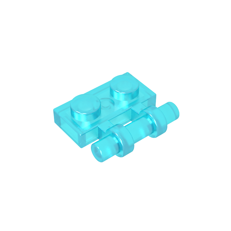2540 | Plate, Modified 1 x 2 with Bar Handle on Side - Free Ends