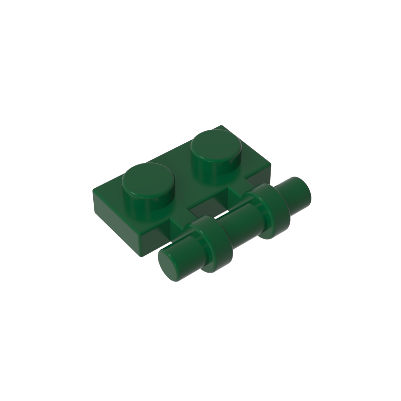 2540 | Plate, Modified 1 x 2 with Bar Handle on Side - Free Ends