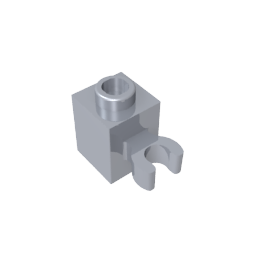 60475b | Brick, Modified 1 x 1 with Open O Clip (Vertical Grip) - Hollow Stud