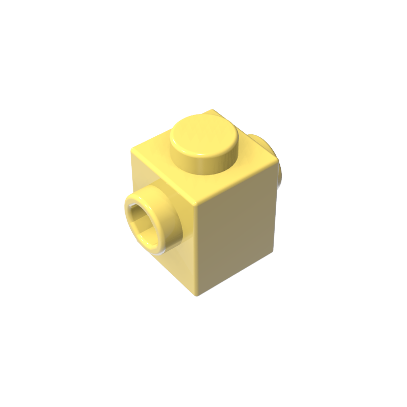 47905 | Brick, Modified 1 x 1 with Studs on 2 Sides, Opposite