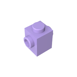 47905 | Brick, Modified 1 x 1 with Studs on 2 Sides, Opposite
