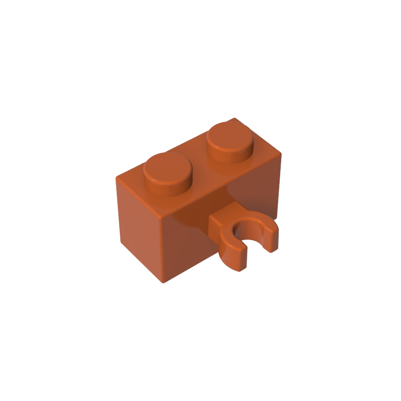95820 | Brick, Modified 1 x 2 with Split U Clip Thick (Vertical Grip)