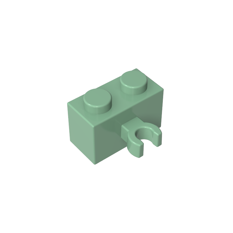 95820 | Brick, Modified 1 x 2 with Split U Clip Thick (Vertical Grip)