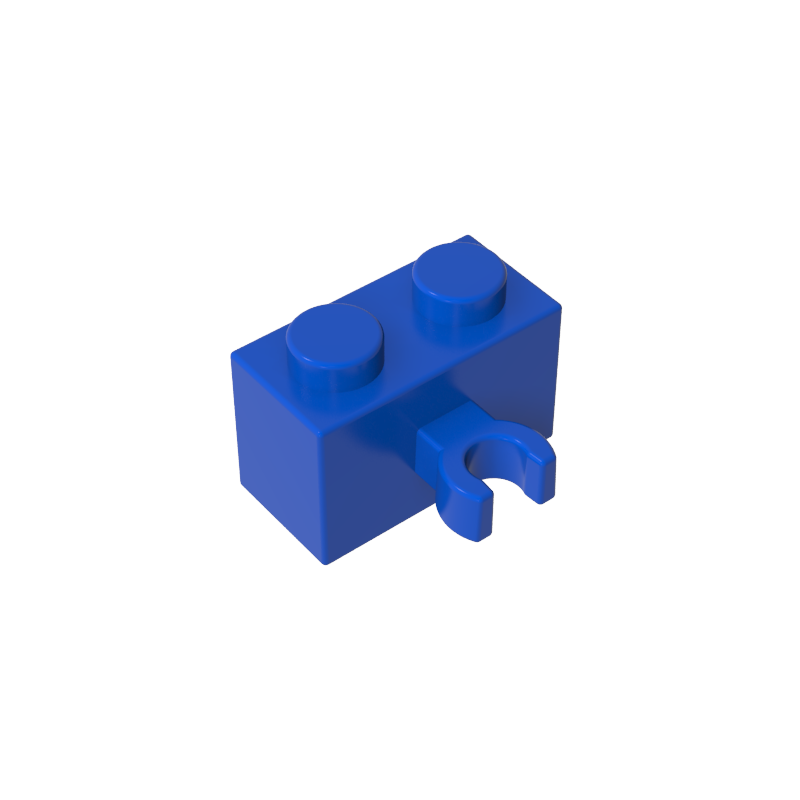 95820 | Brick, Modified 1 x 2 with Split U Clip Thick (Vertical Grip)