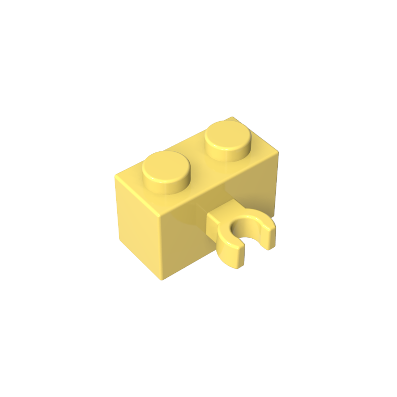 95820 | Brick, Modified 1 x 2 with Split U Clip Thick (Vertical Grip)