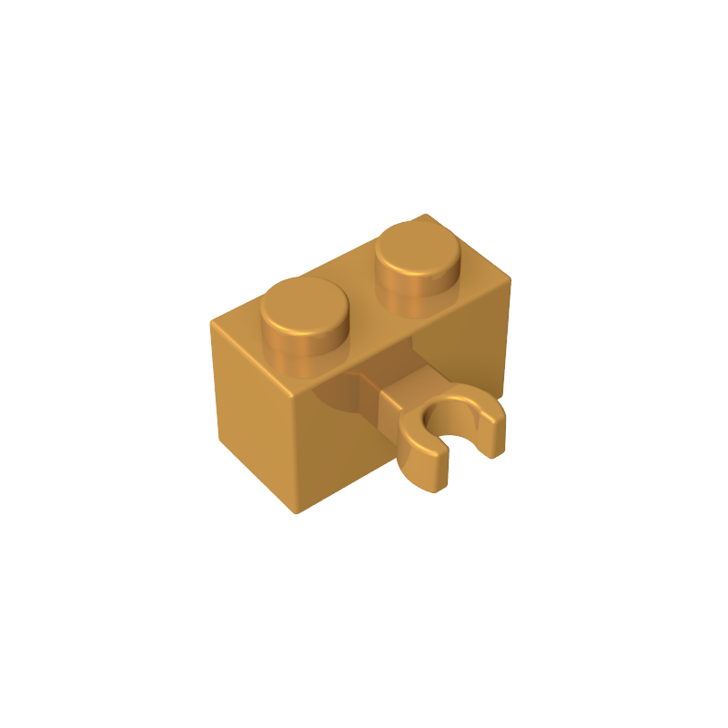 95820 | Brick, Modified 1 x 2 with Split U Clip Thick (Vertical Grip)