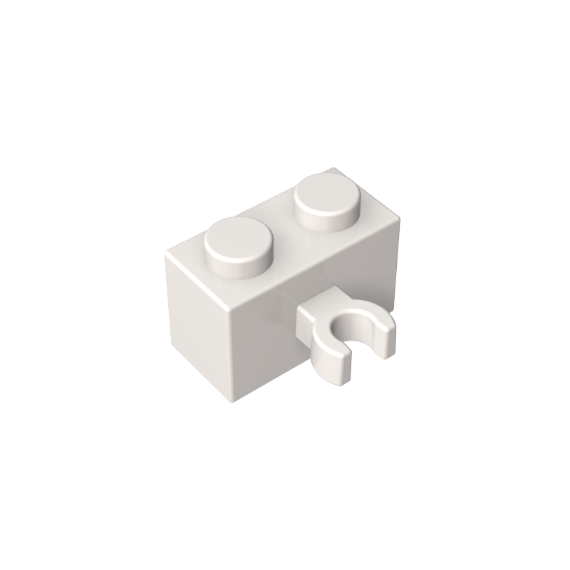 95820 | Brick, Modified 1 x 2 with Split U Clip Thick (Vertical Grip)