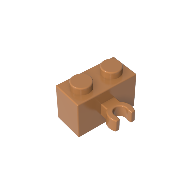 95820 | Brick, Modified 1 x 2 with Split U Clip Thick (Vertical Grip)