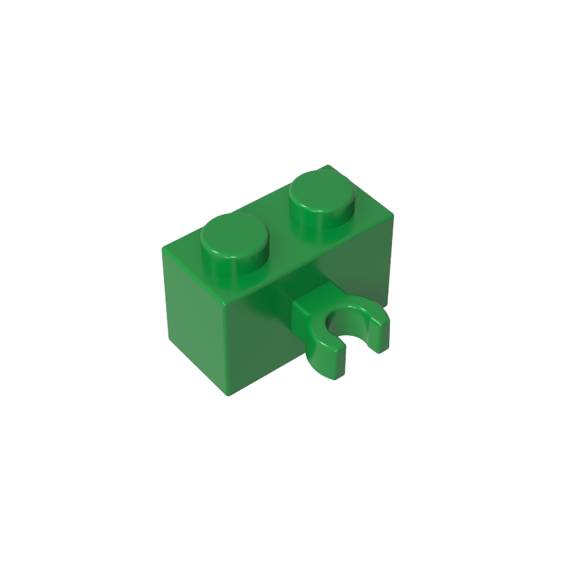 95820 | Brick, Modified 1 x 2 with Split U Clip Thick (Vertical Grip)
