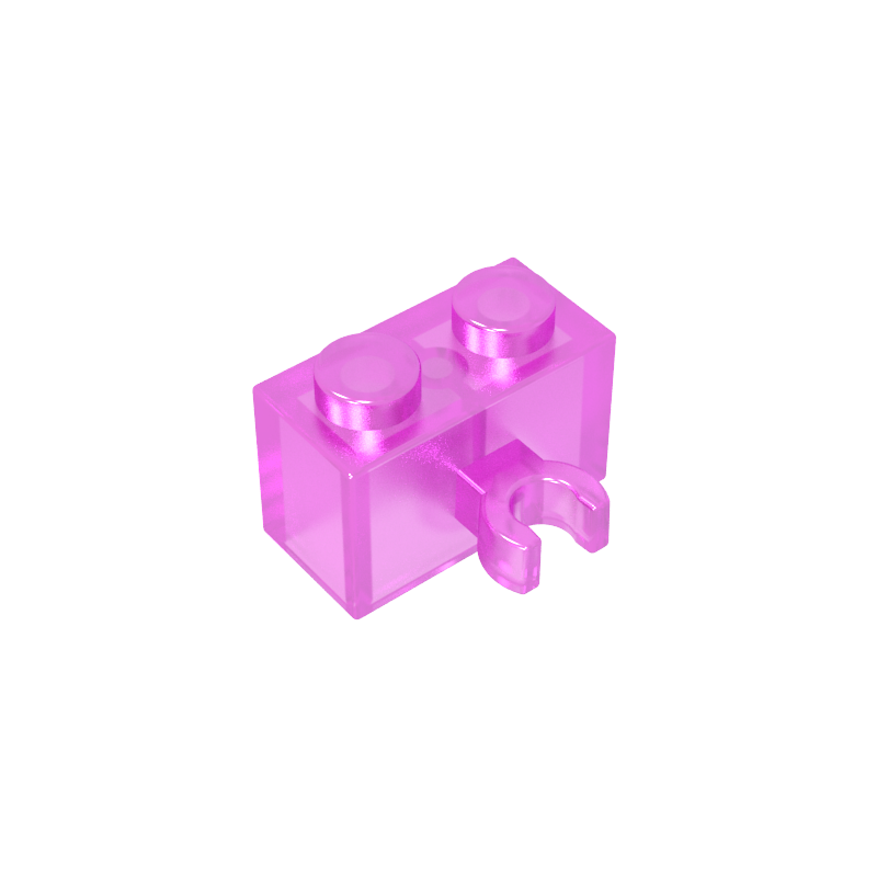 95820 | Brick, Modified 1 x 2 with Split U Clip Thick (Vertical Grip)