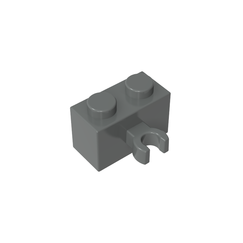 95820 | Brick, Modified 1 x 2 with Split U Clip Thick (Vertical Grip)