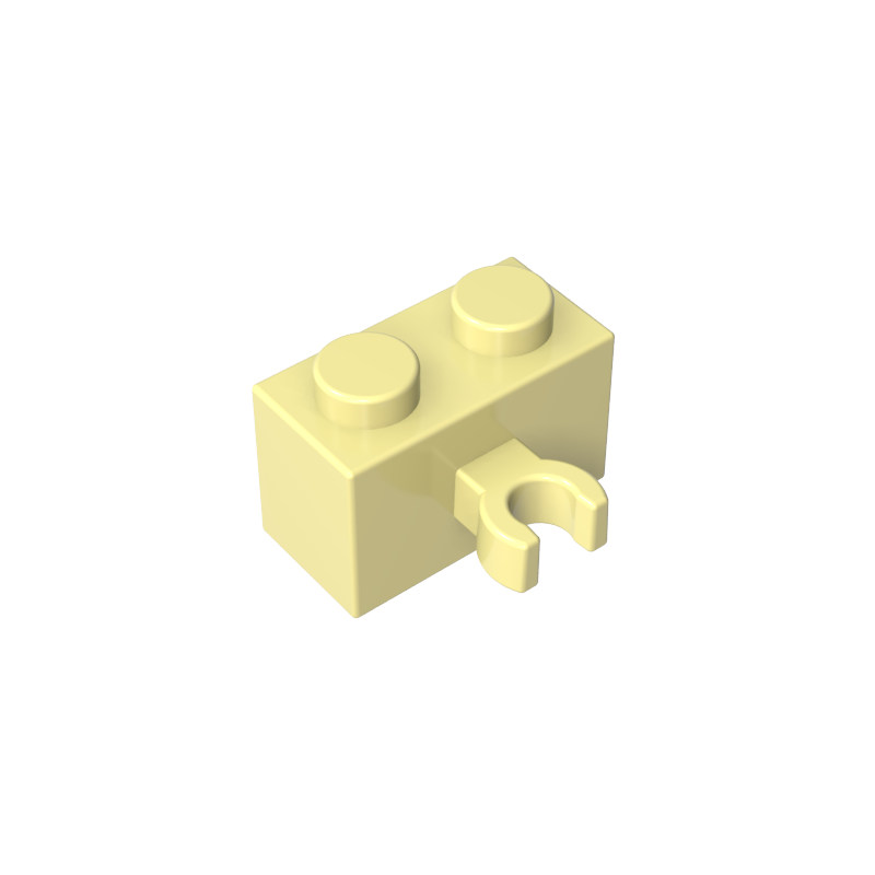 95820 | Brick, Modified 1 x 2 with Split U Clip Thick (Vertical Grip)