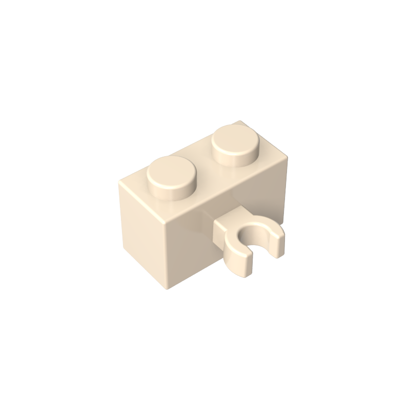 95820 | Brick, Modified 1 x 2 with Split U Clip Thick (Vertical Grip)
