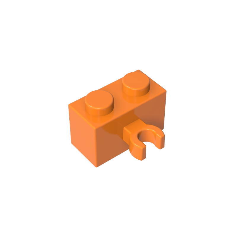 95820 | Brick, Modified 1 x 2 with Split U Clip Thick (Vertical Grip)