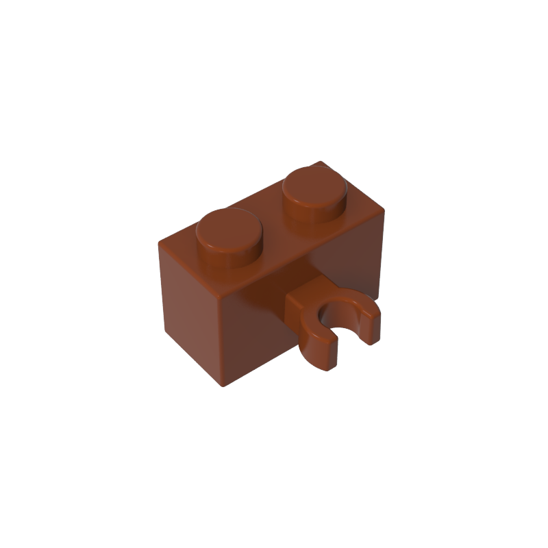 95820 | Brick, Modified 1 x 2 with Split U Clip Thick (Vertical Grip)