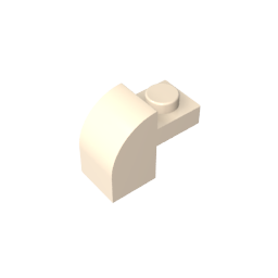 6091 | Slope, Curved 2 x 1 x 1 1/3 with Recessed Stud
