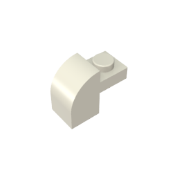 6091 | Slope, Curved 2 x 1 x 1 1/3 with Recessed Stud