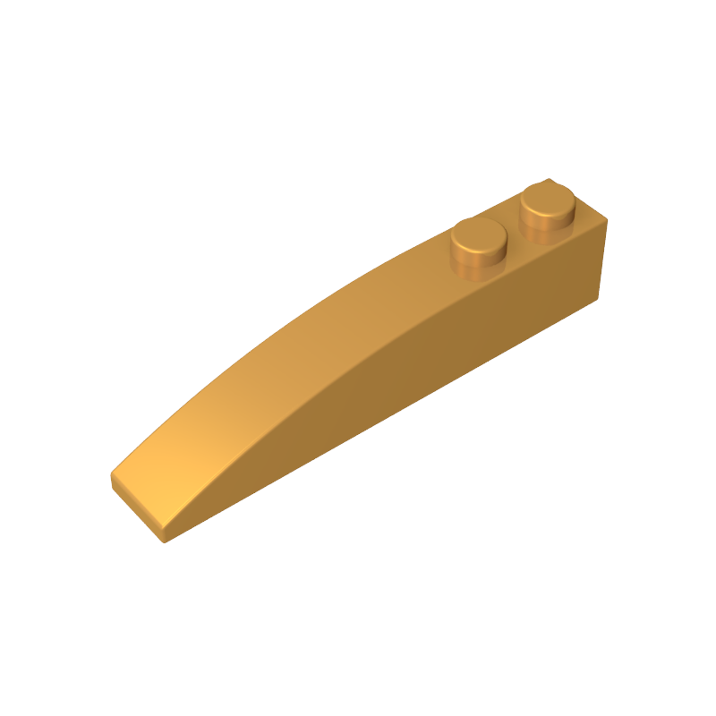 42022 | Slope, Curved 6 x 1 with 2 Studs