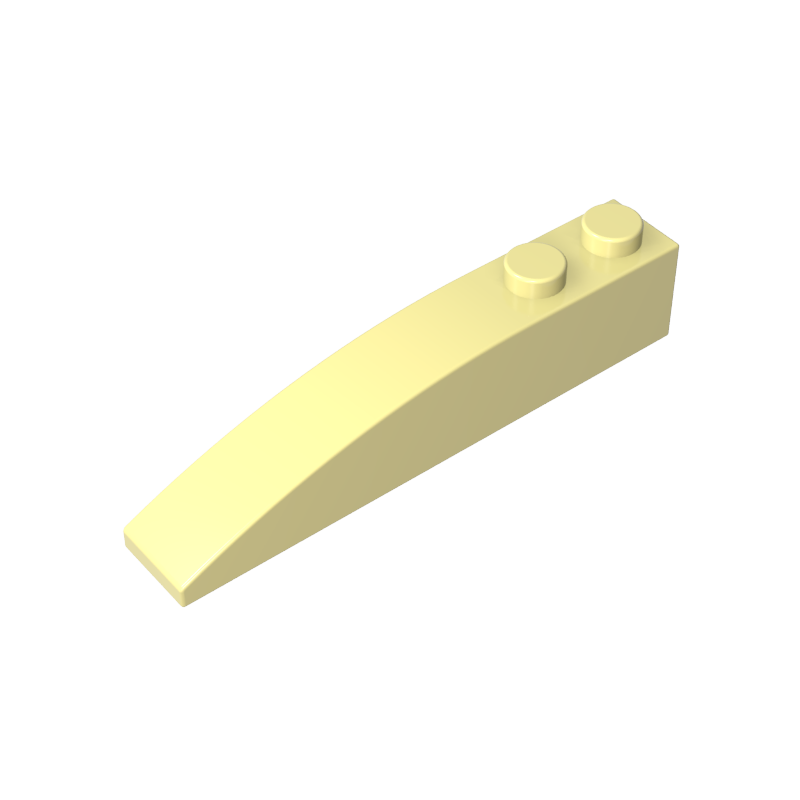42022 | Slope, Curved 6 x 1 with 2 Studs