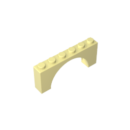 15254 | Arch 1 x 6 x 2 - Thick Top with Reinforced Underside