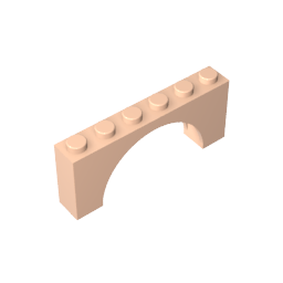 15254 | Arch 1 x 6 x 2 - Thick Top with Reinforced Underside