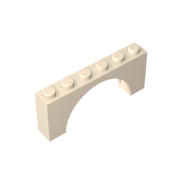 15254 | Arch 1 x 6 x 2 - Thick Top with Reinforced Underside
