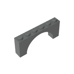 15254 | Arch 1 x 6 x 2 - Thick Top with Reinforced Underside