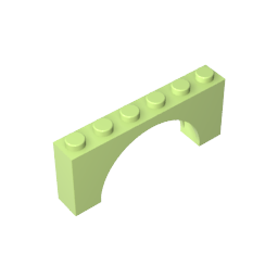 15254 | Arch 1 x 6 x 2 - Thick Top with Reinforced Underside