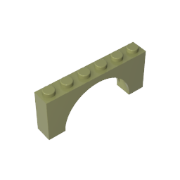 15254 | Arch 1 x 6 x 2 - Thick Top with Reinforced Underside