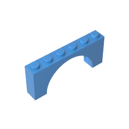 15254 | Arch 1 x 6 x 2 - Thick Top with Reinforced Underside
