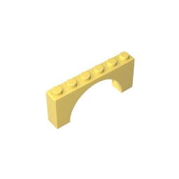 15254 | Arch 1 x 6 x 2 - Thick Top with Reinforced Underside
