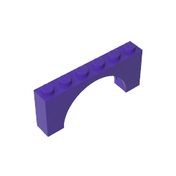 15254 | Arch 1 x 6 x 2 - Thick Top with Reinforced Underside