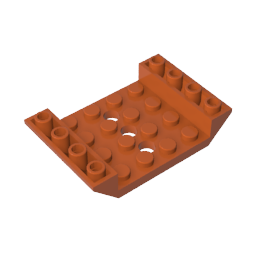 60219 | Slope, Inverted 45 6 x 4 Double with 4 x 4 Cutout and 3 Holes