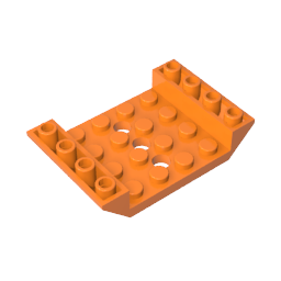 60219 | Slope, Inverted 45 6 x 4 Double with 4 x 4 Cutout and 3 Holes