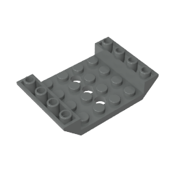 60219 | Slope, Inverted 45 6 x 4 Double with 4 x 4 Cutout and 3 Holes