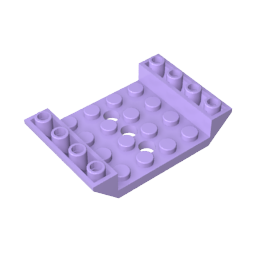 60219 | Slope, Inverted 45 6 x 4 Double with 4 x 4 Cutout and 3 Holes