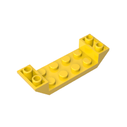 22889 | Slope, Inverted 45 6 x 2 Double with 2 x 4 Cutout