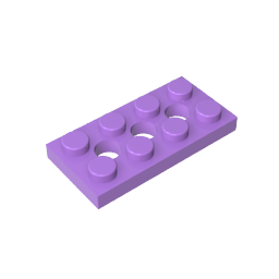 3709b | Technical Plate 2 x 4 with 3 Holes