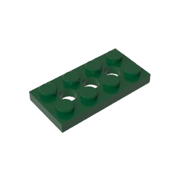 3709b | Technical Plate 2 x 4 with 3 Holes