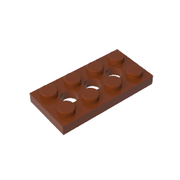 3709b | Technical Plate 2 x 4 with 3 Holes