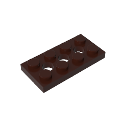 3709b | Technical Plate 2 x 4 with 3 Holes