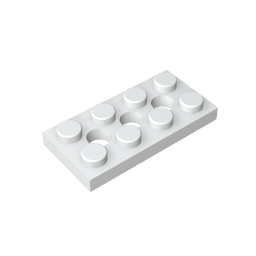 3709b | Technical Plate 2 x 4 with 3 Holes