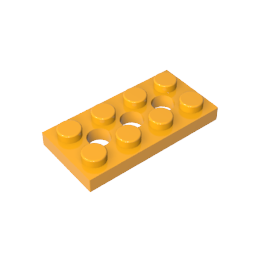 3709b | Technical Plate 2 x 4 with 3 Holes