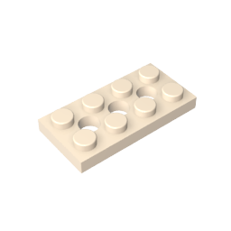 3709b | Technical Plate 2 x 4 with 3 Holes