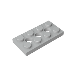 3709b | Technical Plate 2 x 4 with 3 Holes