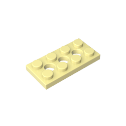 3709b | Technical Plate 2 x 4 with 3 Holes
