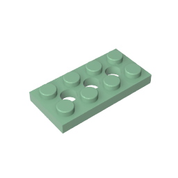 3709b | Technical Plate 2 x 4 with 3 Holes