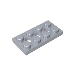 3709b | Technical Plate 2 x 4 with 3 Holes
