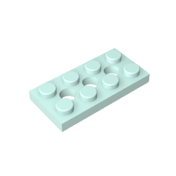 3709b | Technical Plate 2 x 4 with 3 Holes