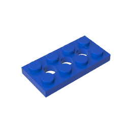 3709b | Technical Plate 2 x 4 with 3 Holes